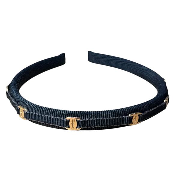 Ferragamo Black Vara Gold Headband main image 4